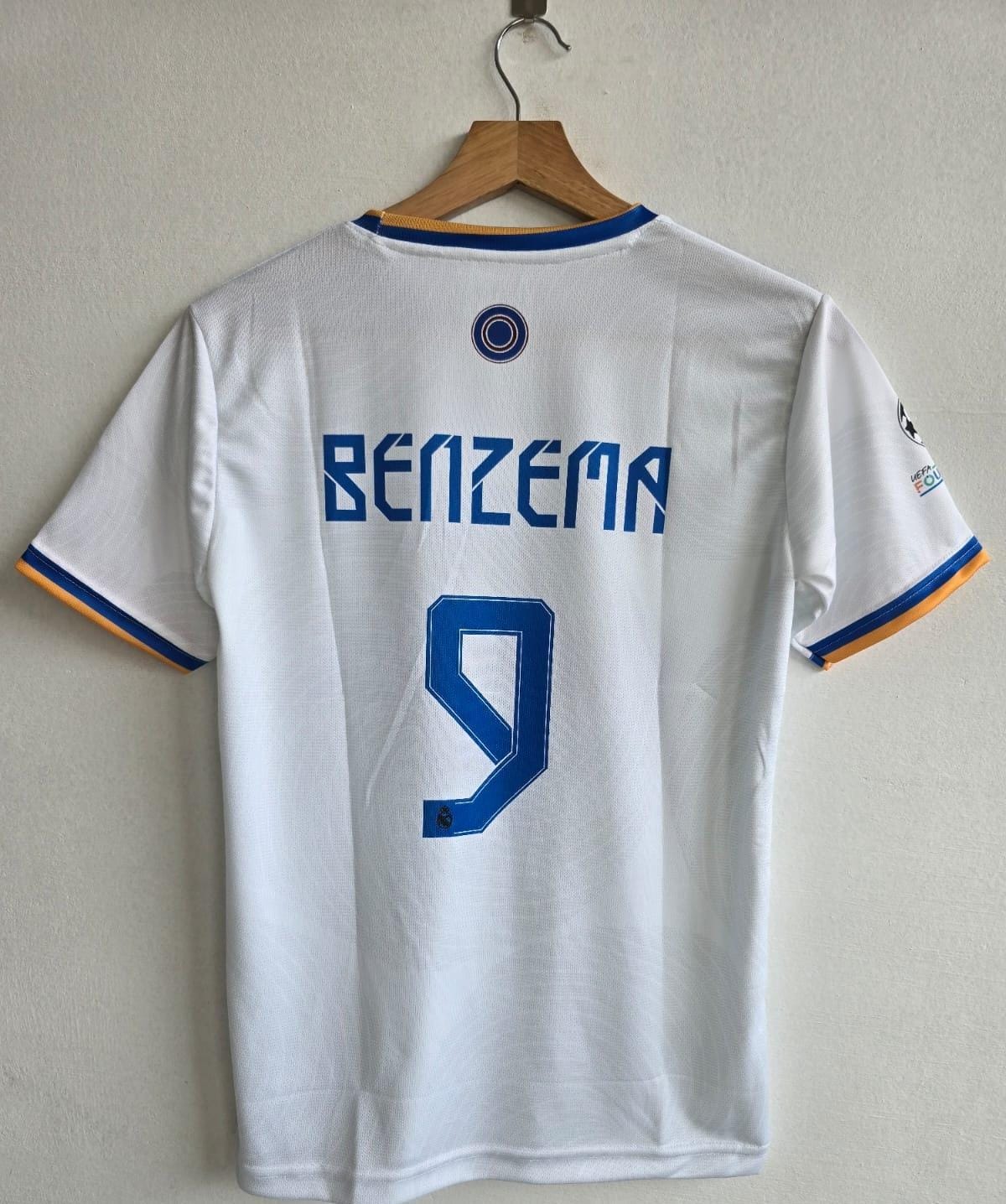 Real Madrid 2021-22 home (BENZEMA) - View 2